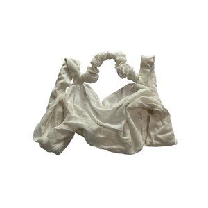 VETTESE Silk Bustier Bra in Original Off White